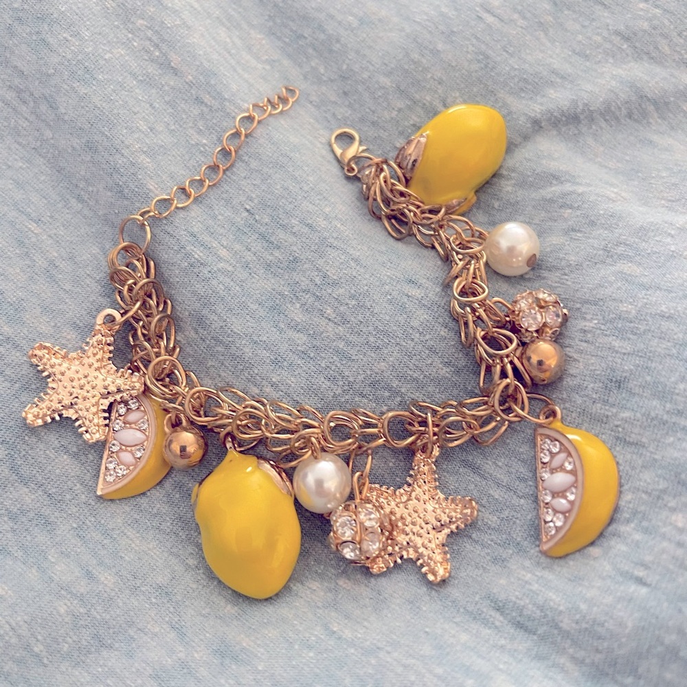 Lemon Summer Dreams Charm Bracelet